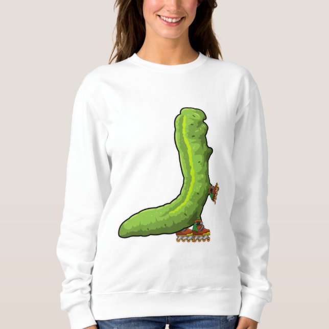 Caterpillar as Inline skater with Inline skates Sweatshirt (Front)
