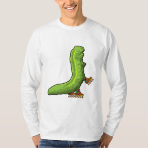Caterpillar as Inline skater with Inline skates T-Shirt