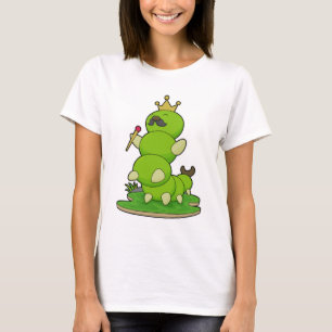 Caterpillar as King with Crown T-Shirt