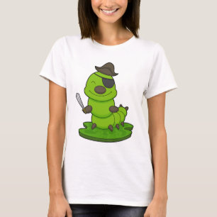 Caterpillar as Pirate with Sword T-Shirt