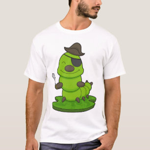 Caterpillar as Pirate with Sword T-Shirt