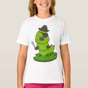 Caterpillar as Pirate with Sword T-Shirt
