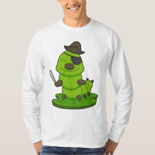 Caterpillar as Pirate with Sword T-Shirt
