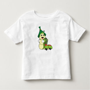 Caterpillar as Student with Backpack Toddler T-Shirt