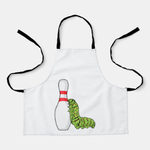 Caterpillar at Bowling with Bowling pin Apron