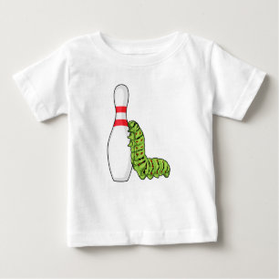Caterpillar at Bowling with Bowling pin Baby T-Shirt