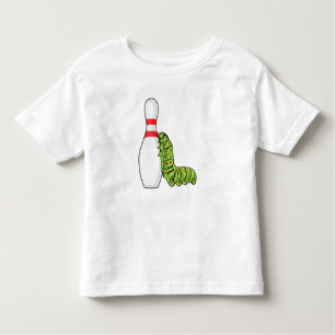 Caterpillar at Bowling with Bowling pin Toddler T-Shirt