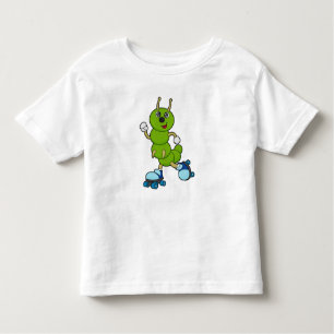 Caterpillar at Inline skating with Roller skates Toddler T-Shirt