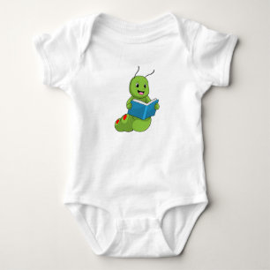 Caterpillar at Reading with Book Baby Bodysuit