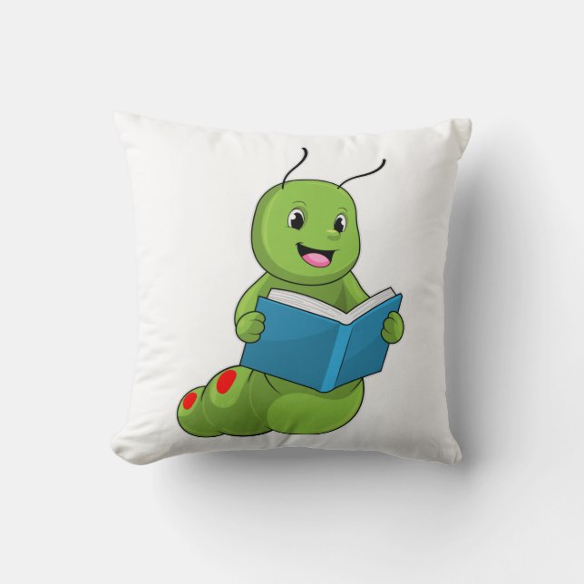 Caterpillar at Reading with Book Cushion (Front)