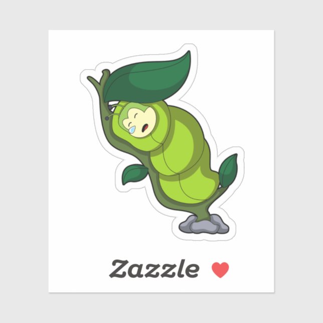 Caterpillar at Sleeping with Leaf (Sheet)