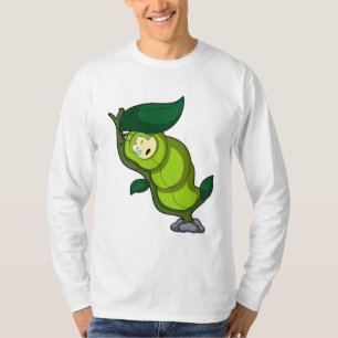 Caterpillar at Sleeping with Leaf T-Shirt