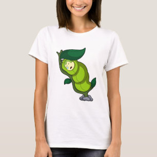 Caterpillar at Sleeping with Leaf T-Shirt