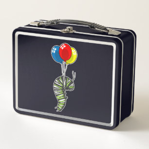 Caterpillar Balloon Metal Lunch Box