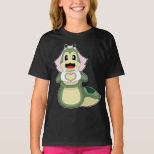 Caterpillar Bride Heart Wedding T-Shirt