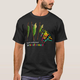 Caterpillar Cocoon Butterfly Design for Butterfly  T-Shirt