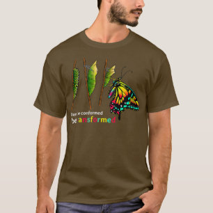 Caterpillar Cocoon Butterfly Design for Butterfly  T-Shirt