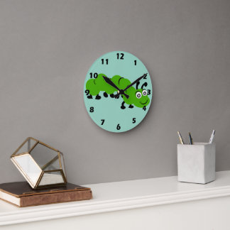 Caterpillar Design Round Clock