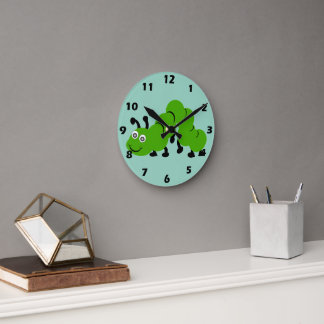 Caterpillar Design Round Clock