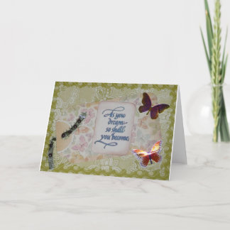 Caterpillar Dream Card