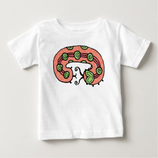 Caterpillar Dreaming (coral) Baby T-Shirt