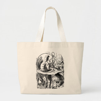 Caterpillar from Alice In Wonderland Large Tote Bag