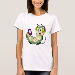 Caterpillar Headphone Music T-Shirt