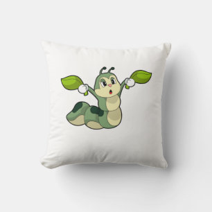 Caterpillar Leaves Cushion