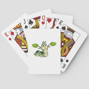 Caterpillar Leaves Playing Cards