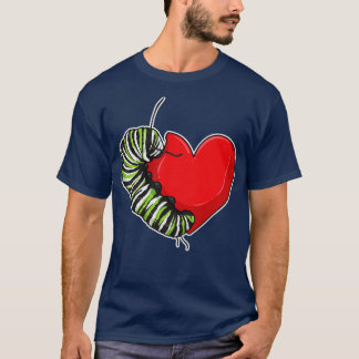 Caterpillar Love Heart T-Shirt