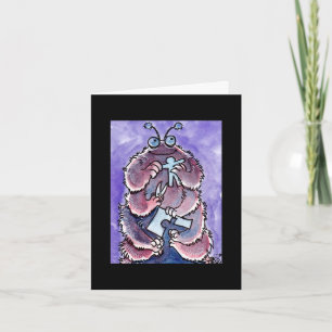 Caterpillar Monster Notecard