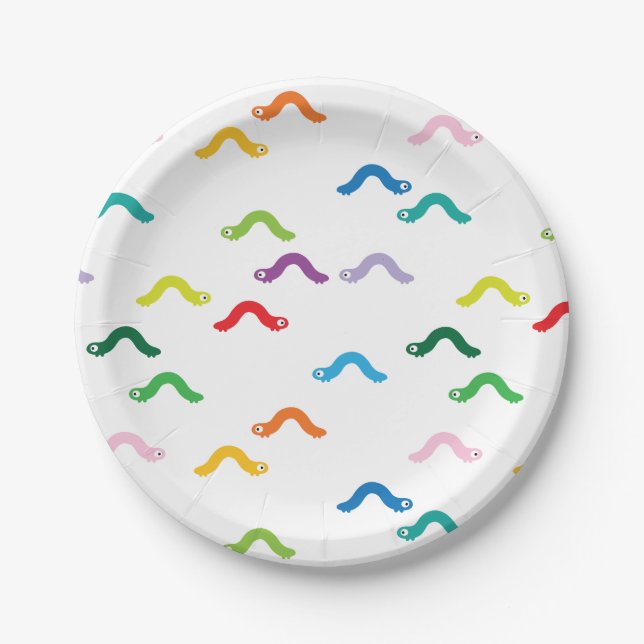 Caterpillar Paper Plate (Front)