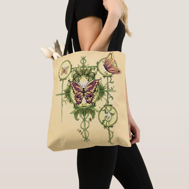 Caterpillar Reborn Tote Bag (Close Up)