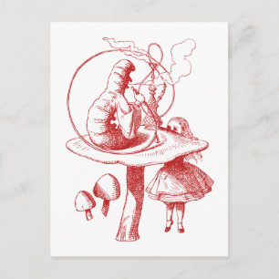 Caterpillar Red Postcard