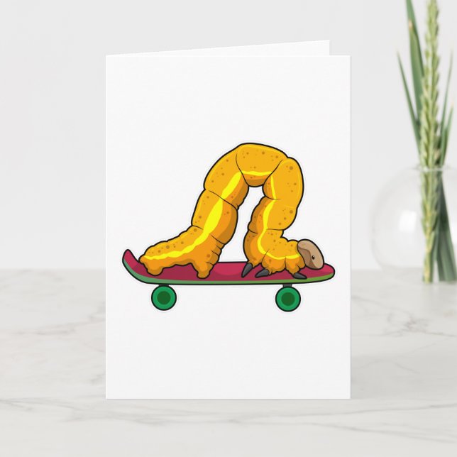 Caterpillar Skater Skateboard Card (Front)