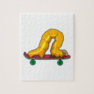 Caterpillar Skater Skateboard Jigsaw Puzzle