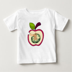 Caterpillar Sleeping Apple Baby T-Shirt