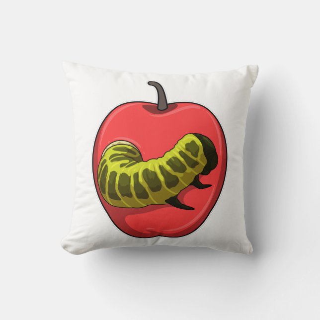 Caterpillar with Apple Cushion (Front)