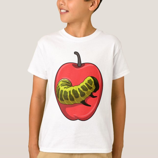 Caterpillar with Apple T-Shirt (Front)