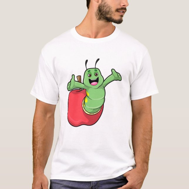 Caterpillar with Apple T-Shirt (Front)