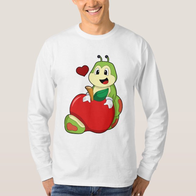 Caterpillar with Apple T-Shirt (Front)
