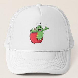 Caterpillar with Apple Trucker Hat
