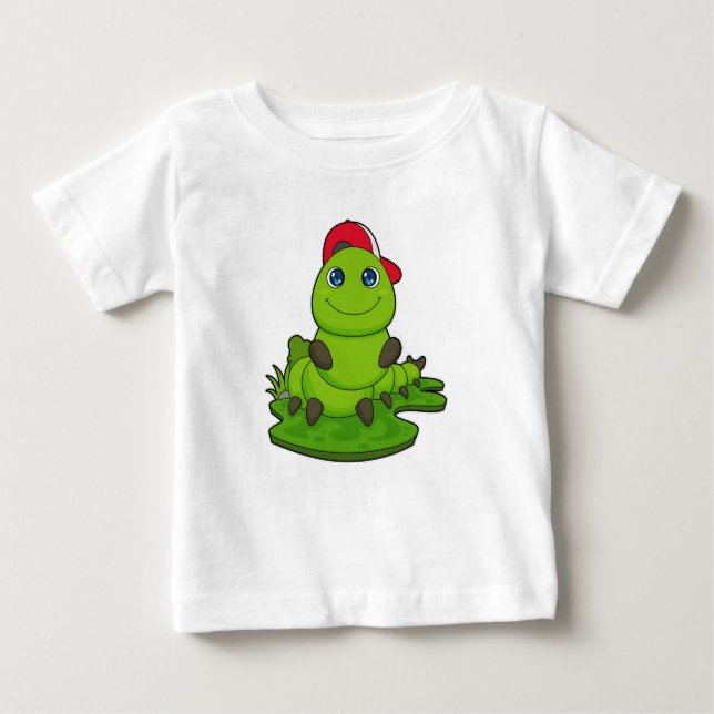 Caterpillar with Cap Baby T-Shirt (Front)