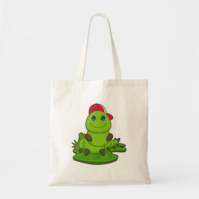 Caterpillar with Cap Tote Bag (Front)