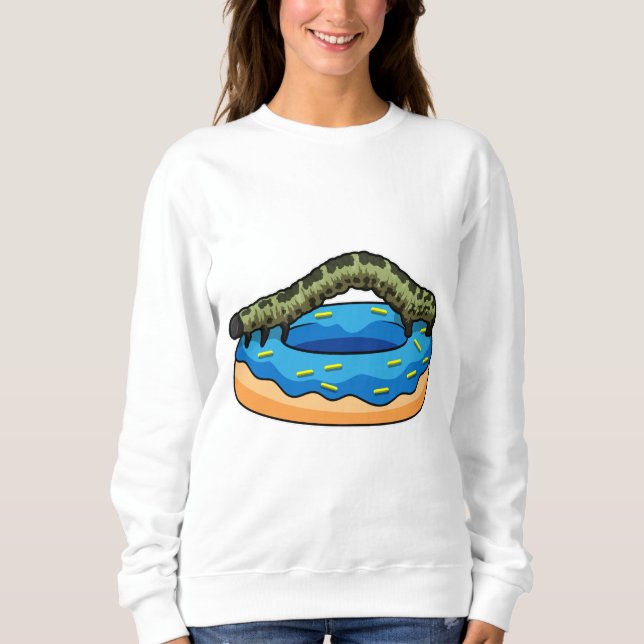 Caterpillar with Doughnut Sweatshirt (Front)