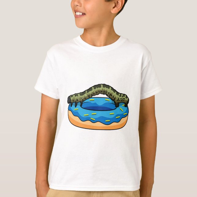 Caterpillar with Doughnut T-Shirt (Front)