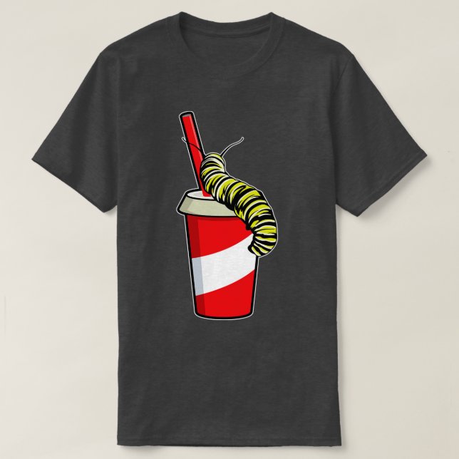 Caterpillar with Drink T-Shirt (Design Front)