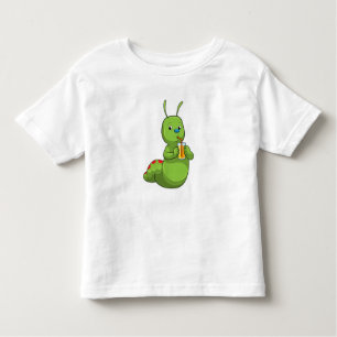Caterpillar with Glass of Orange juice Toddler T-Shirt