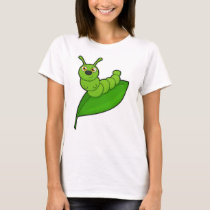 Caterpillar with Leaf T-Shirt