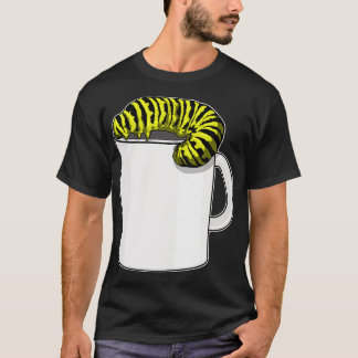 Caterpillar With Mug T-Shirt